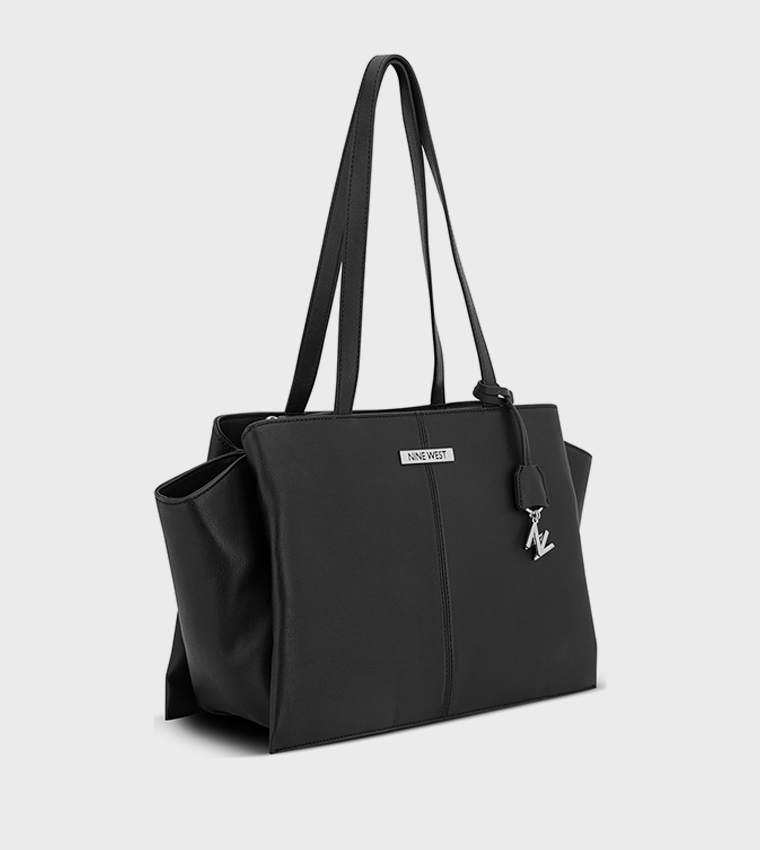 Textured Trapeze Tote Bag