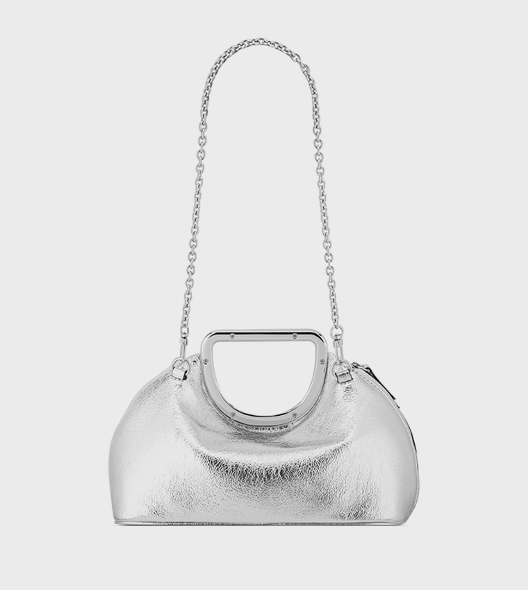 Metallic Clutch Bag with Sling