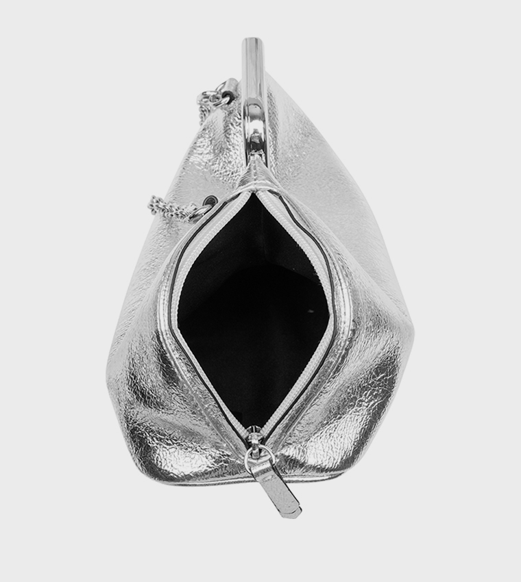Metallic Clutch Bag with Sling