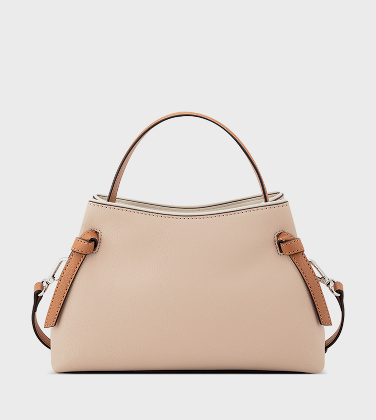 Textured Satchel Bag