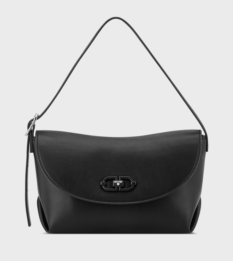Textured Flap Shoulder Bag