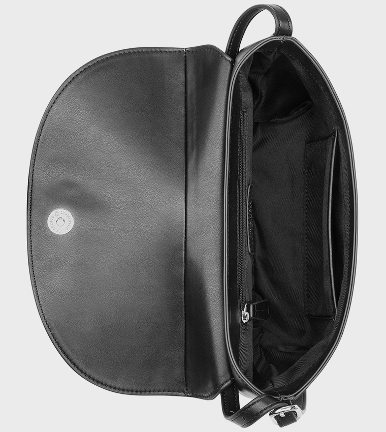 Textured Flap Shoulder Bag