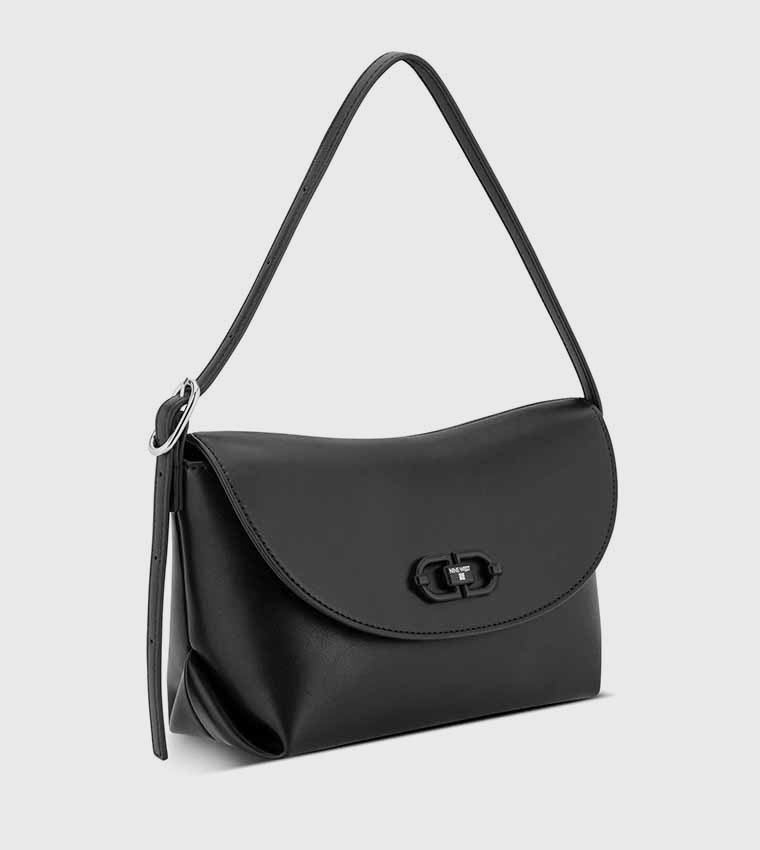 Textured Flap Shoulder Bag
