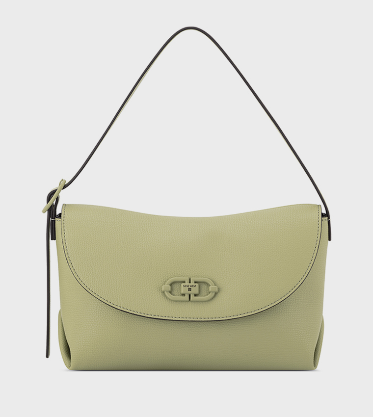 Textured Flap Shoulder Bag