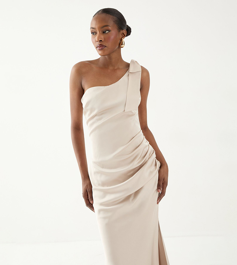 MissPap  Maxi Dresses - Beige Maxi Dresses