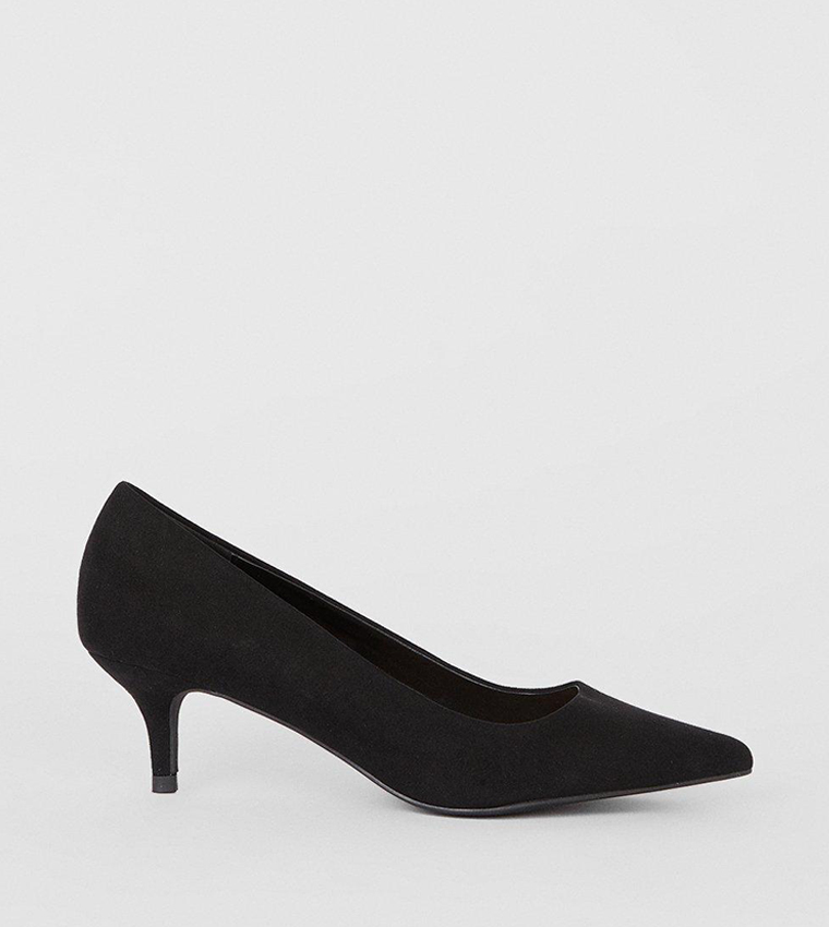 Dove Kitten Heel Court Shoes