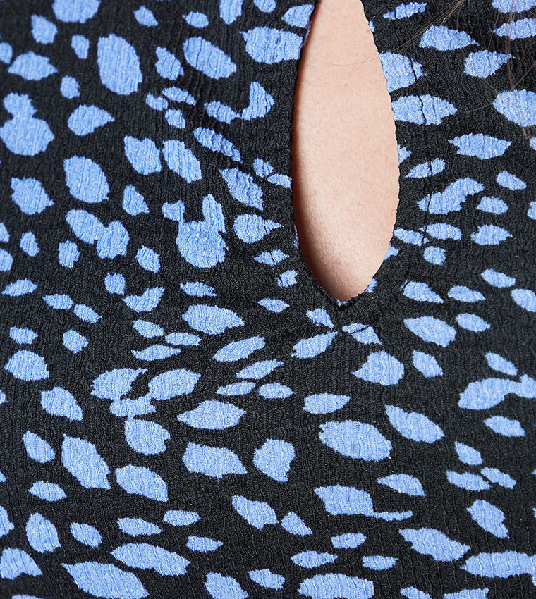 فستان ميدي بياقة هالتر للمقاسات الصغيرة 