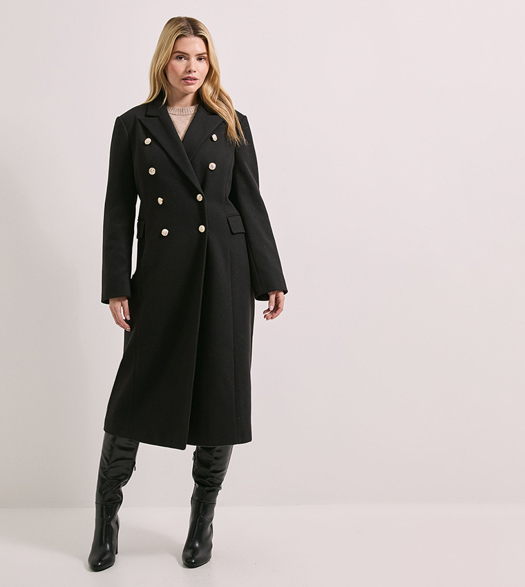 Long Sleeves Fitted Military Coat
