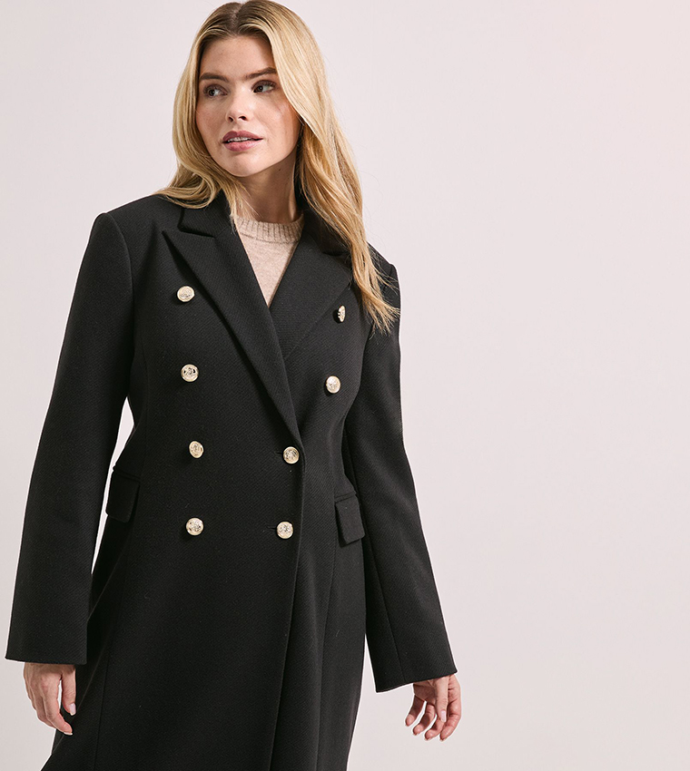Long Sleeves Fitted Military Coat
