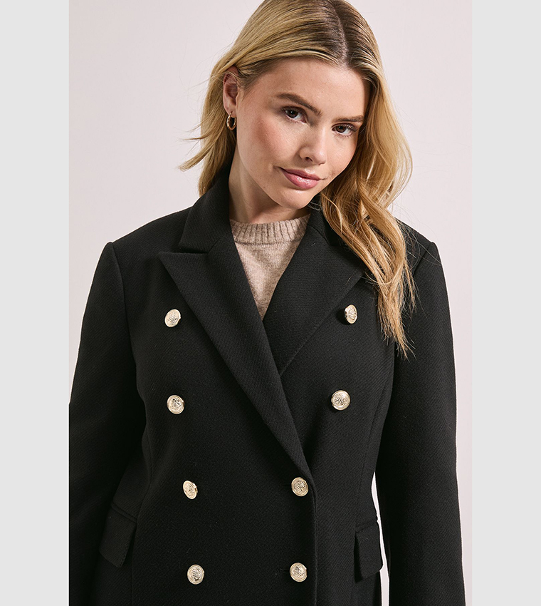Long Sleeves Fitted Military Coat