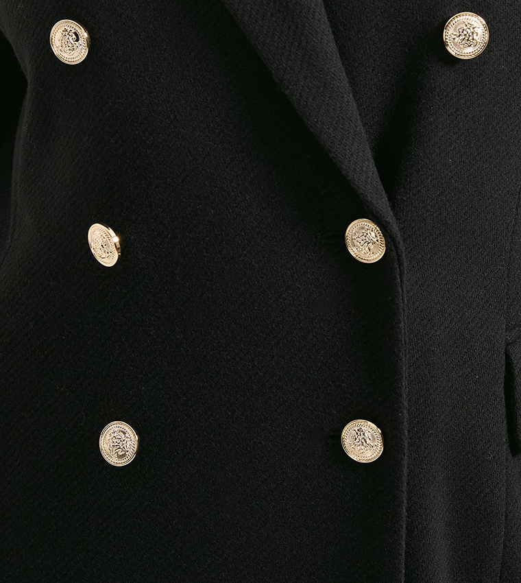 Long Sleeves Fitted Military Coat