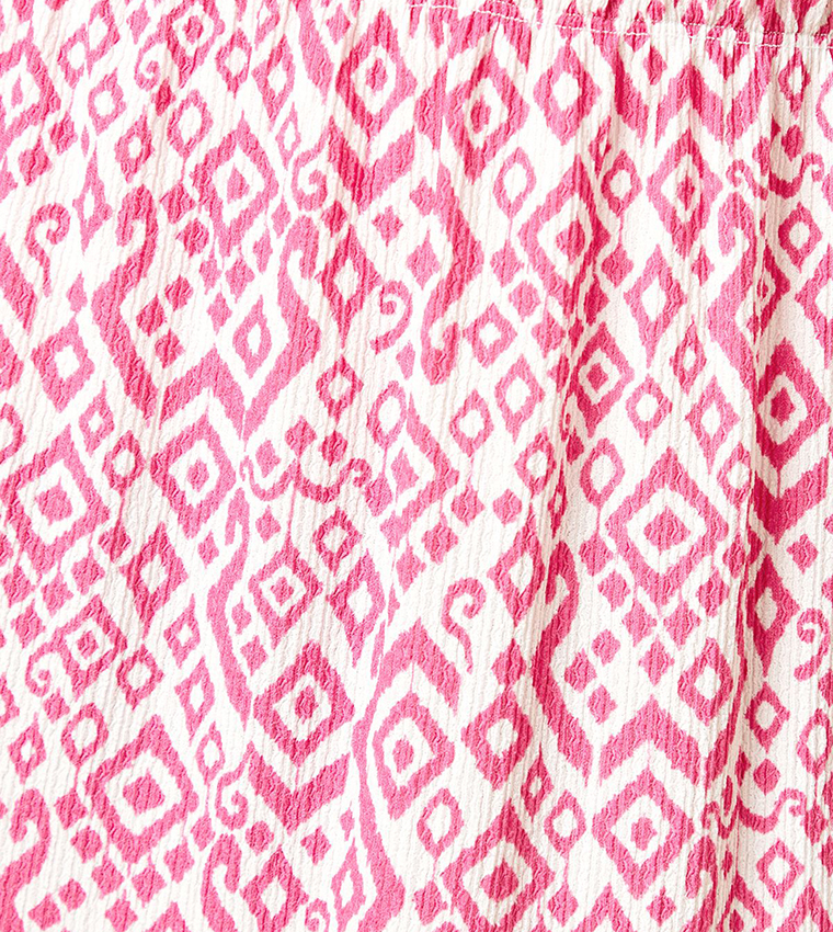 Petite Printed Jersey Tiered Maxi Skirt