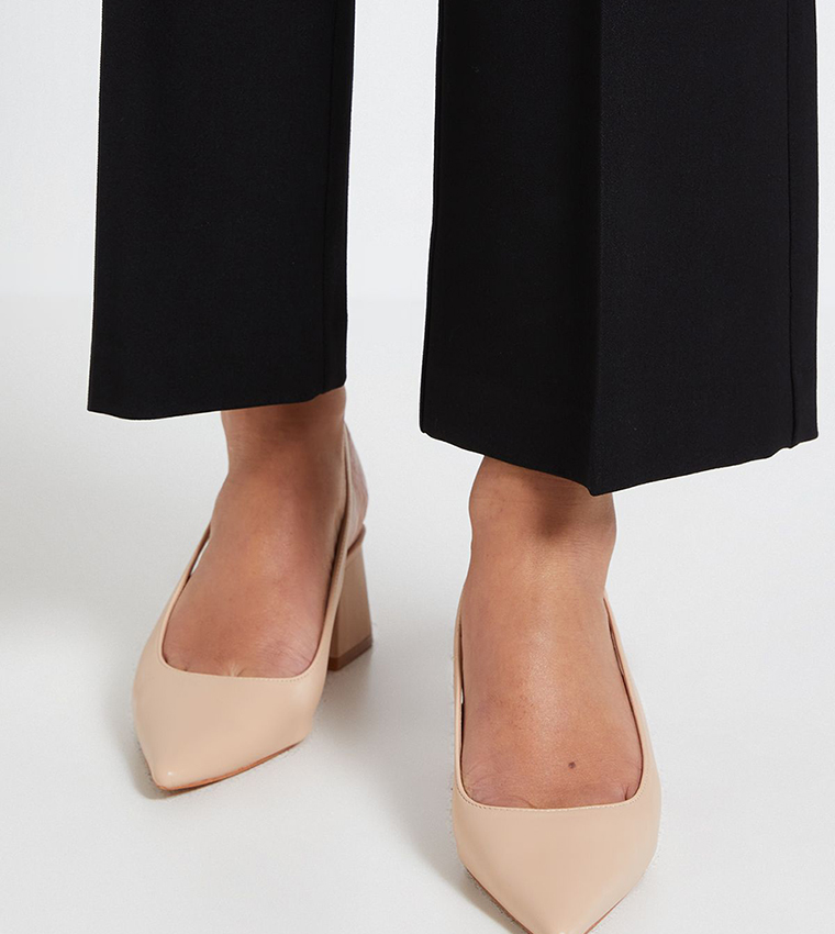 Patricia Faux Leather Slingback Pumps
