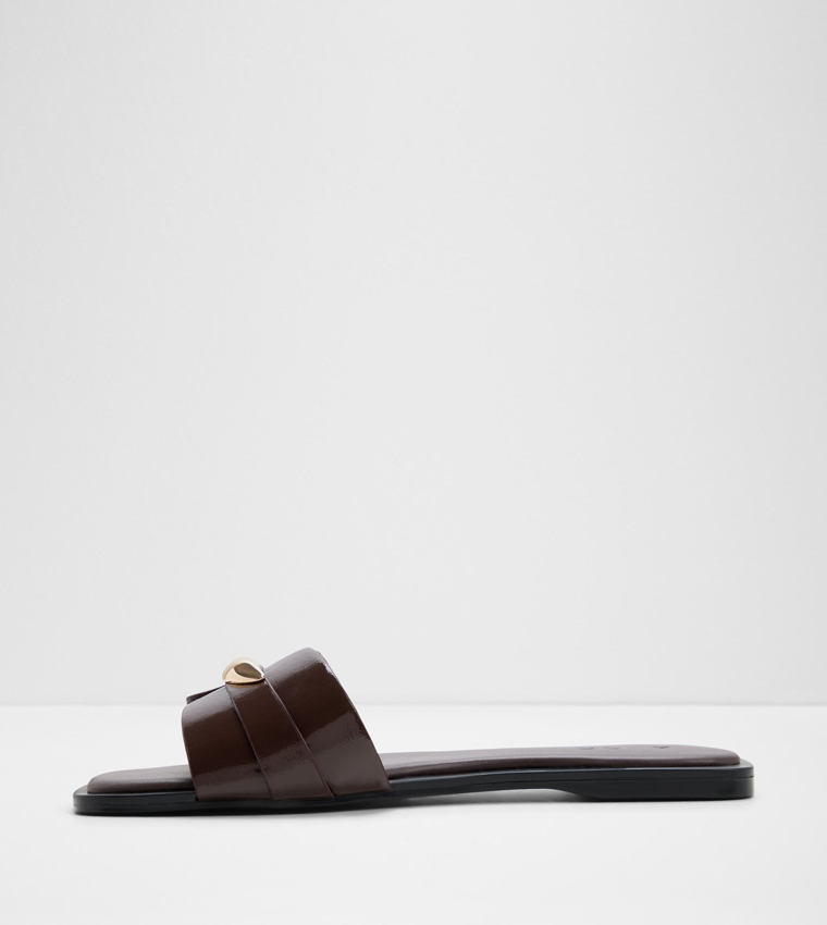 Aldo  Flat Sandals - Brown Flat Sandals