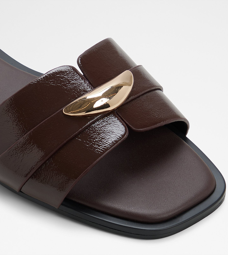 Aldo  Flat Sandals - Brown Flat Sandals