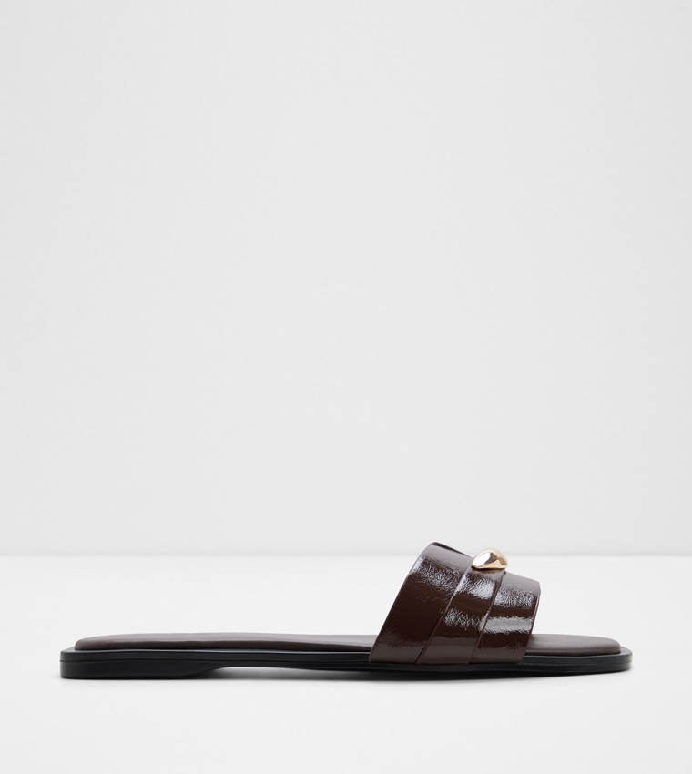 Aldo  Flat Sandals - Brown Flat Sandals