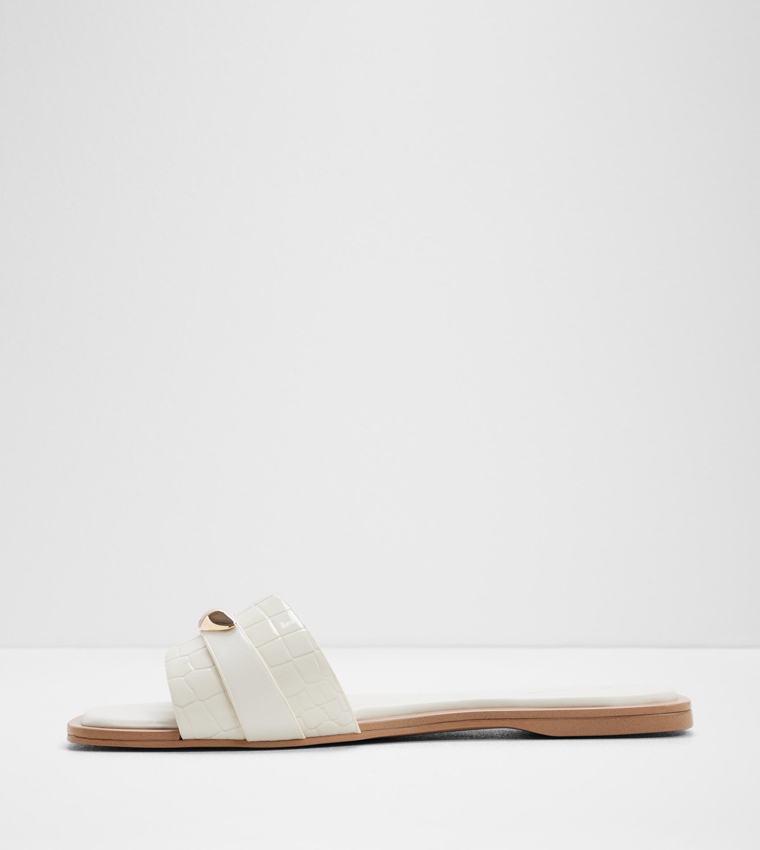 ألدو  الصنادل المسطحة - أبيض Flat Sandals