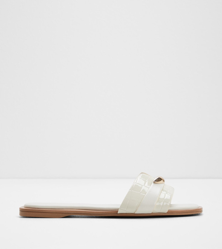 ألدو  الصنادل المسطحة - أبيض Flat Sandals