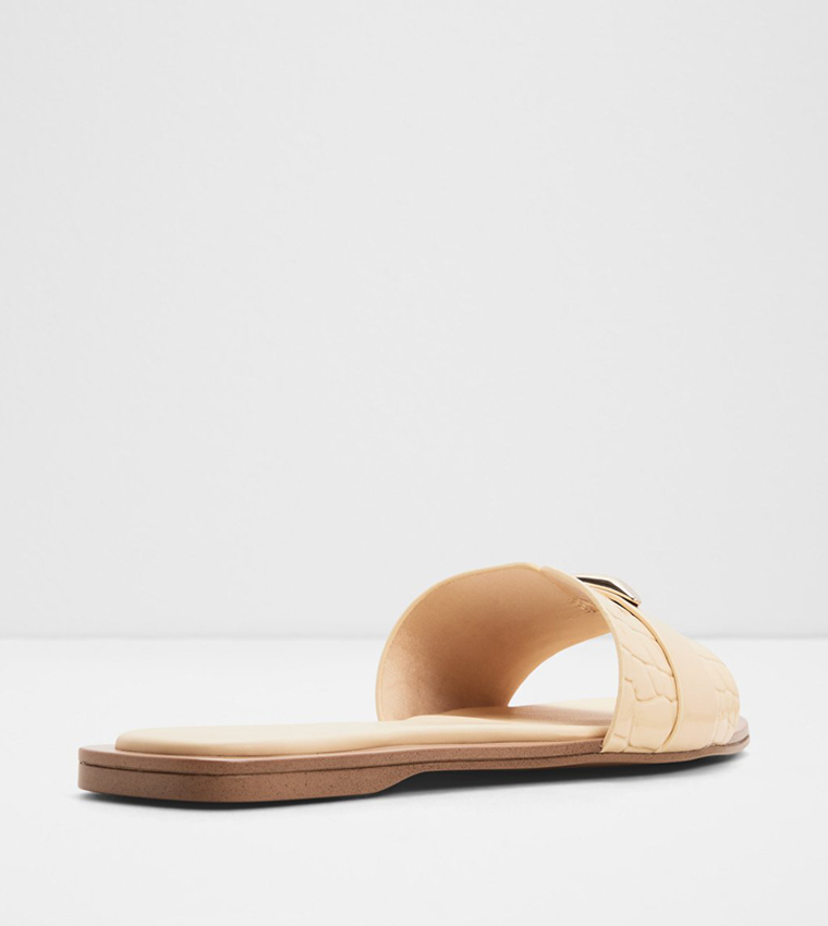 Aldo  Flat Sandals - Beige Flat Sandals