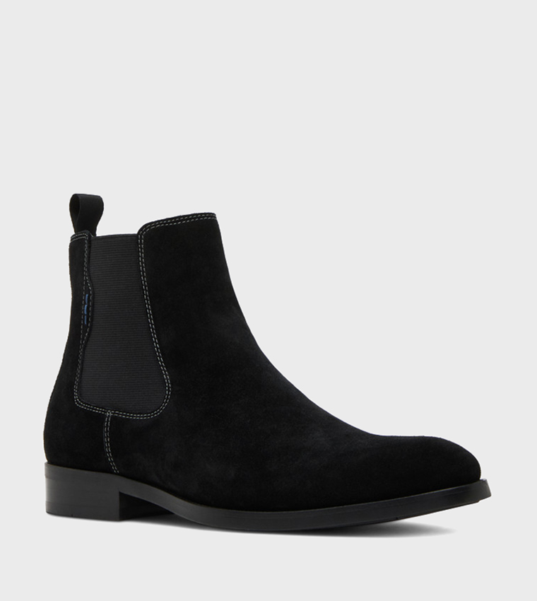 BROMPTON Solid Leather Chelsea Boots