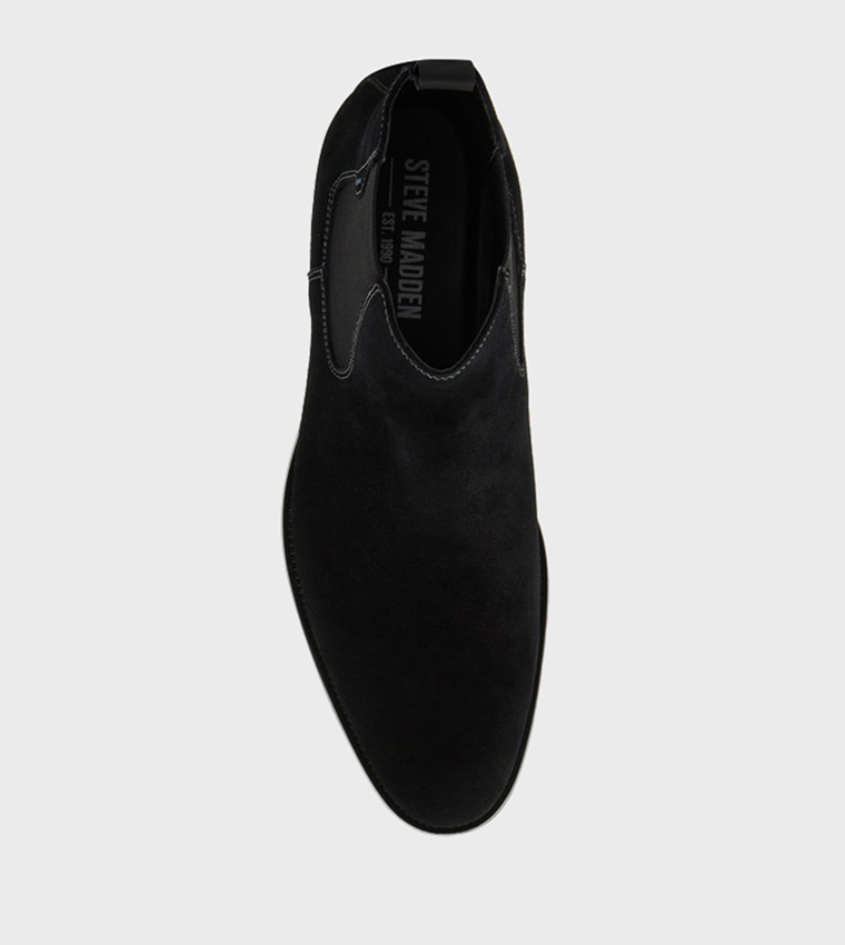 BROMPTON Solid Leather Chelsea Boots