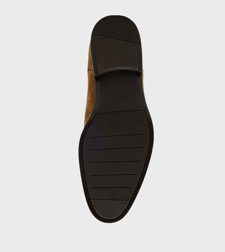 BROMPTON Solid Leather Chelsea Boots