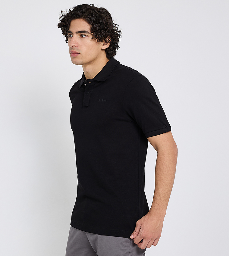 Ben Sherman  Polo T-Shirts - Black Polo T-shirts