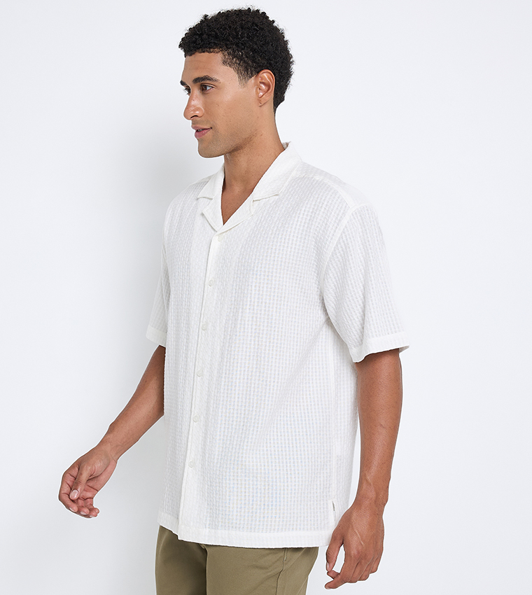 Ben Sherman  Short Sleeves - White Casual Shirts
