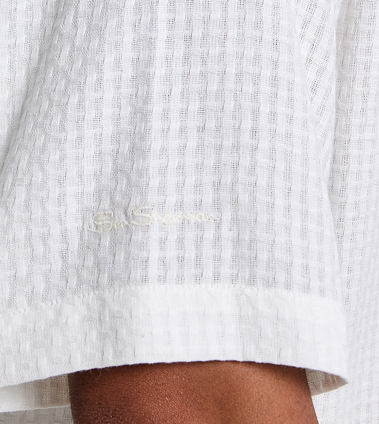 Ben Sherman  Short Sleeves - White Casual Shirts