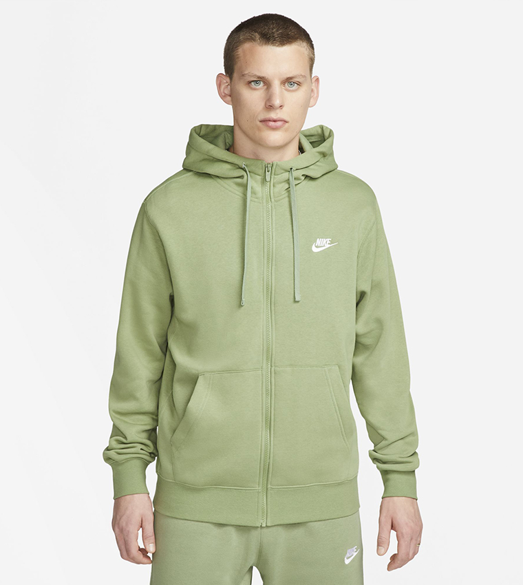 Logo Printed Club Full Zip Hoodie