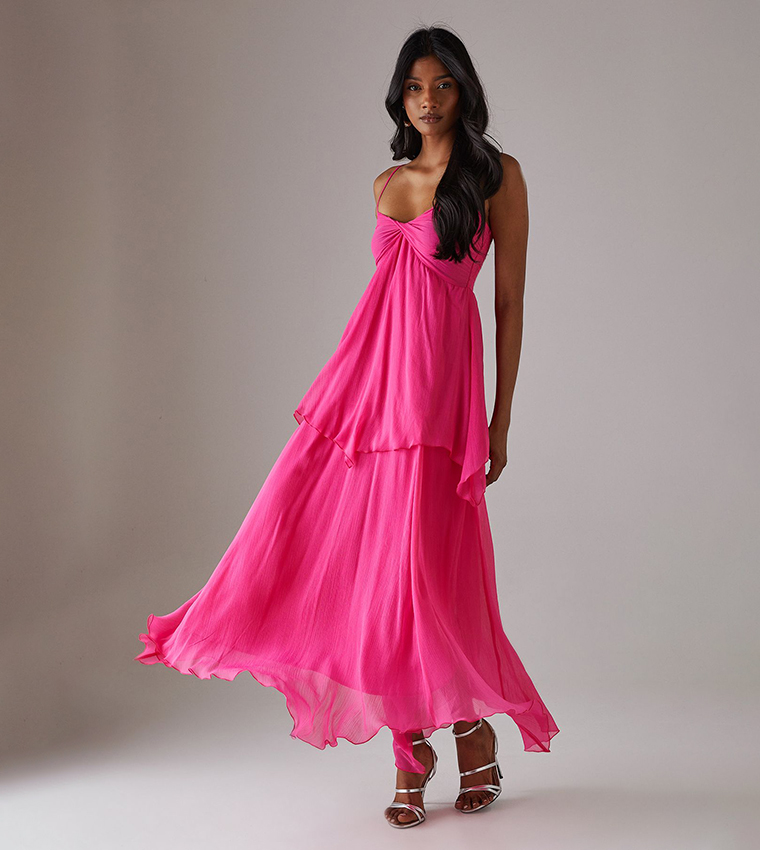 open lace back dress Bright Lights Beaded Maxi Dress main image 0