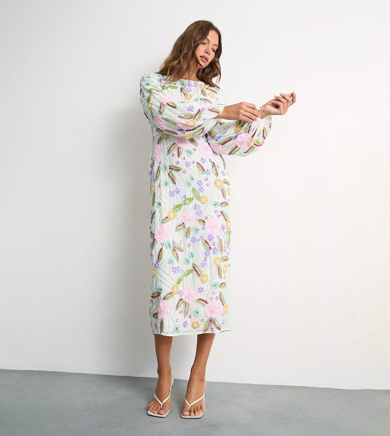 midi dresses warehouse Warehouse Women's Fit & Flare Midi Dresses