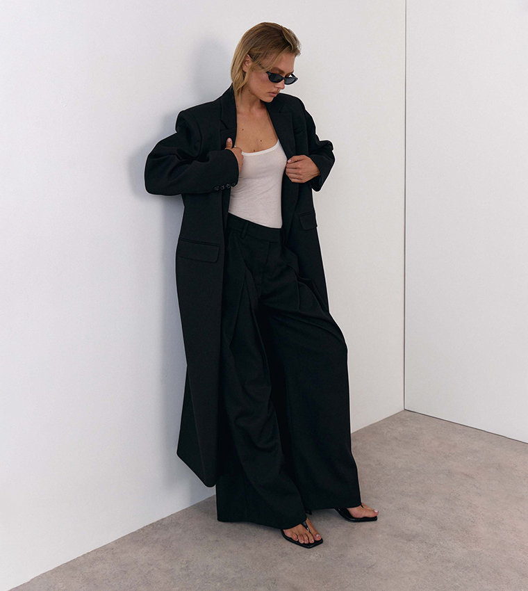 Tailored Duster Longline Coat