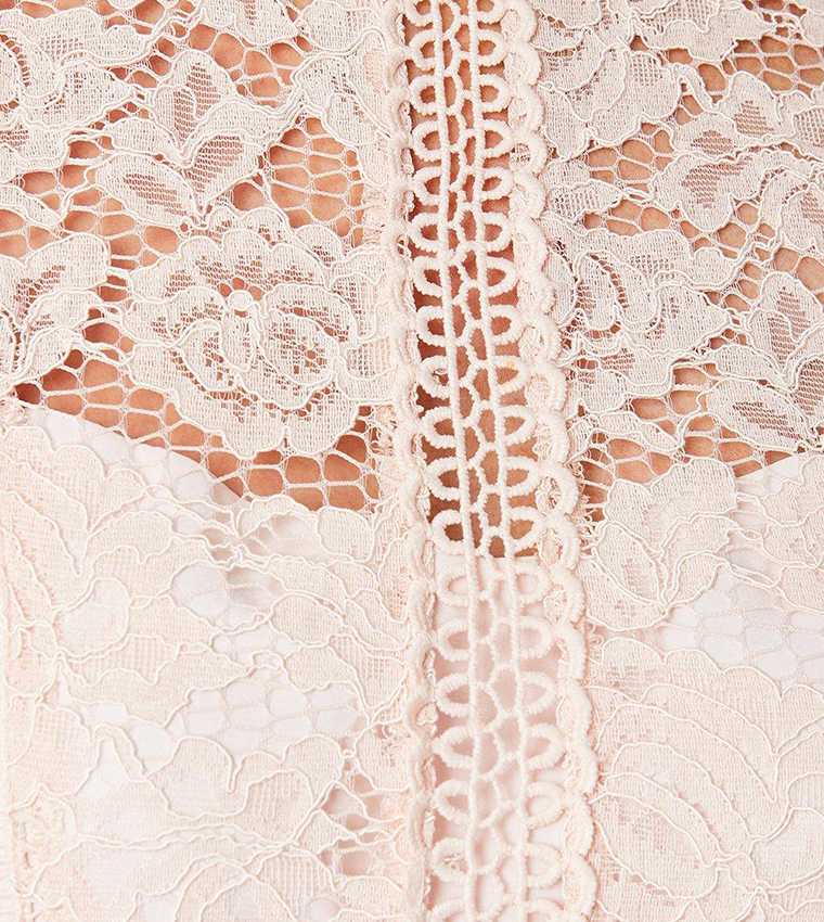 Lace Fit and Flare Midi Dress