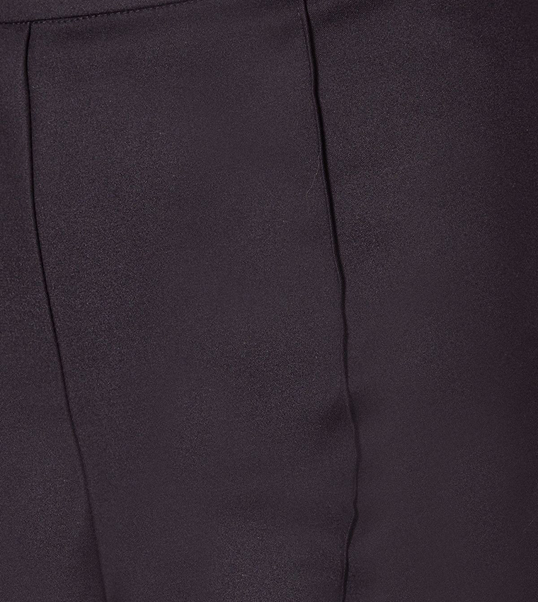 Bengaline Split Hem Slim Fit Trousers