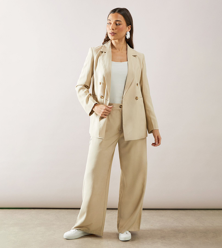 Petite Double Breasted Blazer