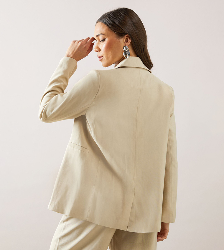 Petite Double Breasted Blazer