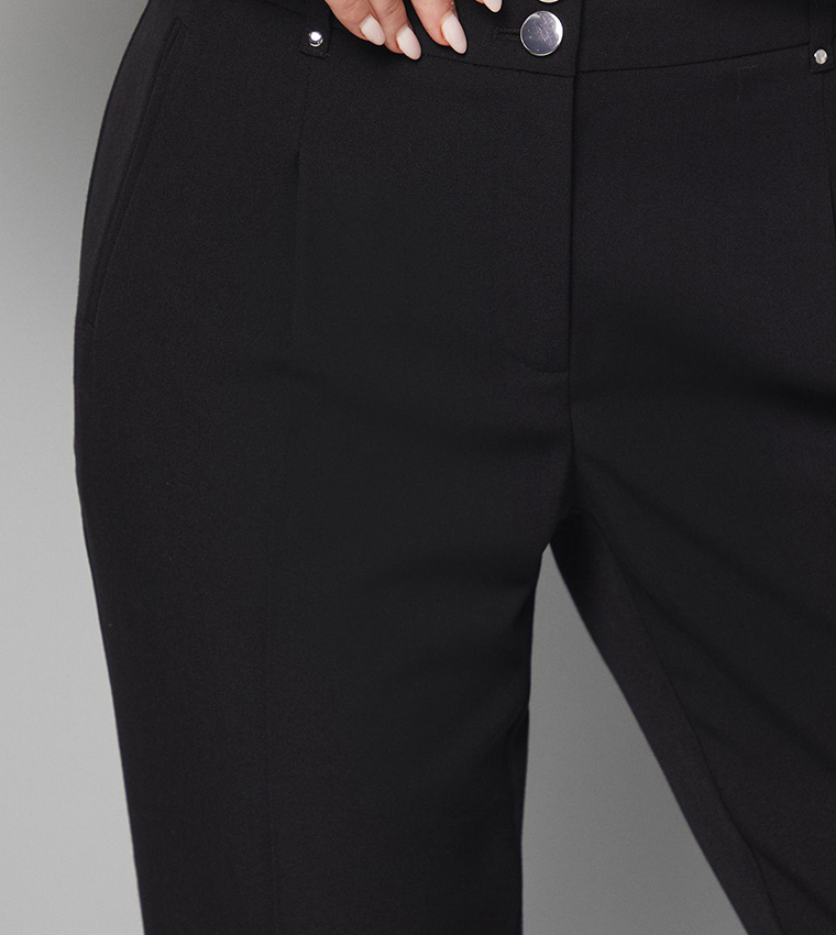 Wallis  Casual Pants - Black Casual Pants