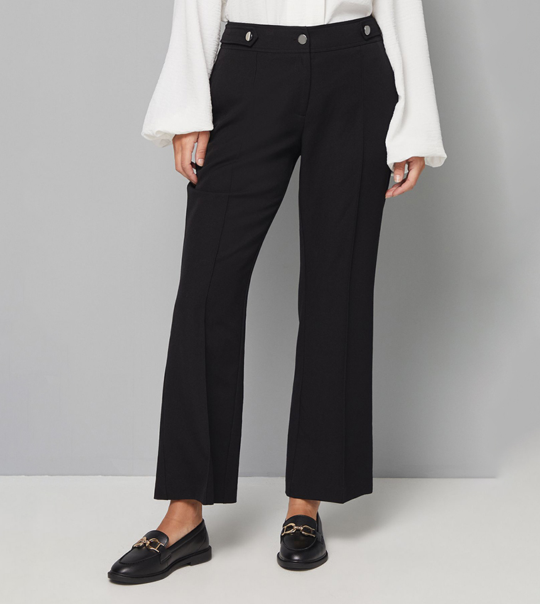 Wallis  Casual Pants - Black Casual Pants