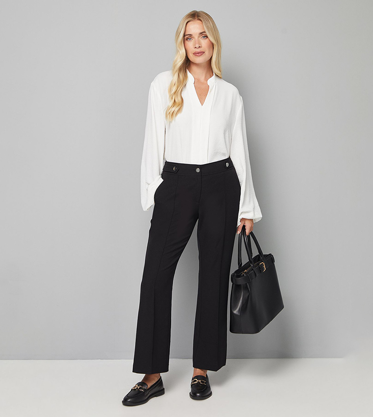 Wallis  Casual Pants - Black Casual Pants