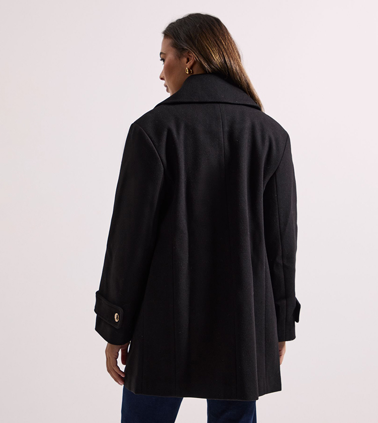 Mid Length Double Breasted Coat