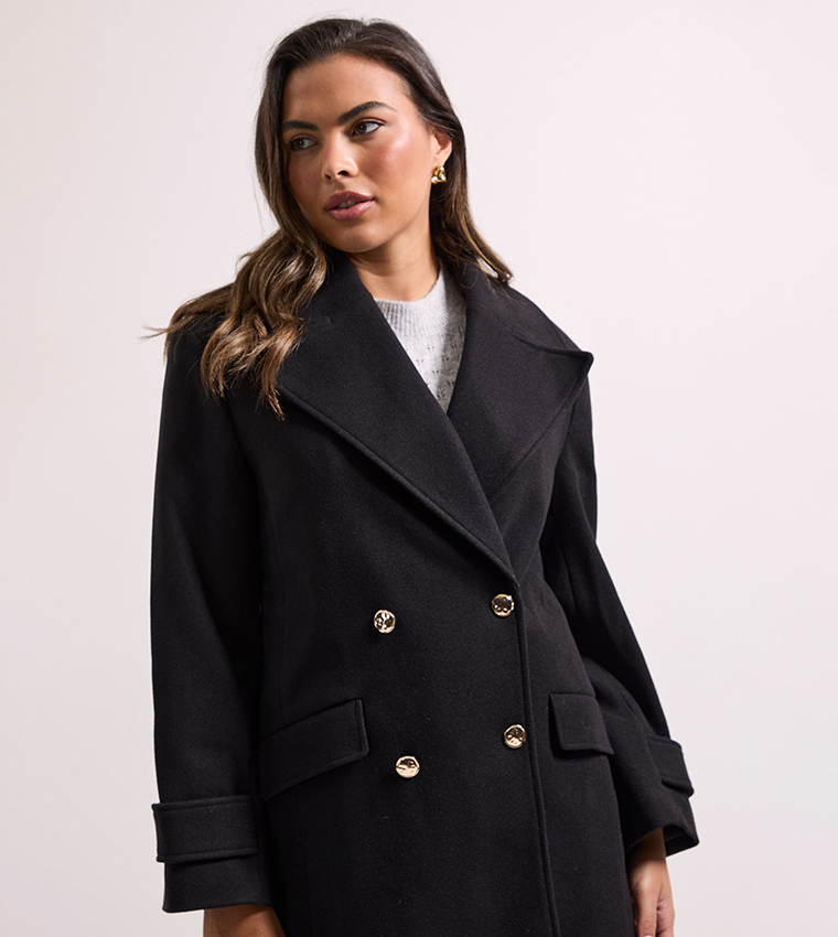 Mid Length Double Breasted Coat