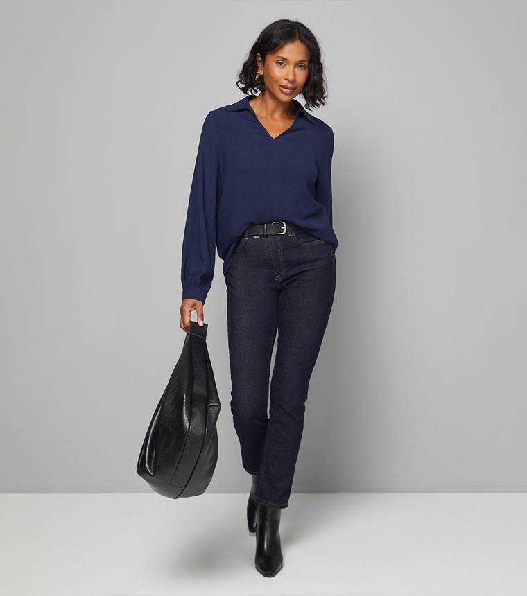 واليس   توبات كاجوال  - كحلي Casual Tops