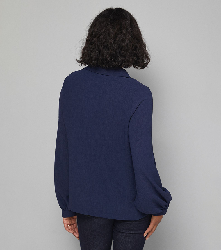 واليس   توبات كاجوال  - كحلي Casual Tops