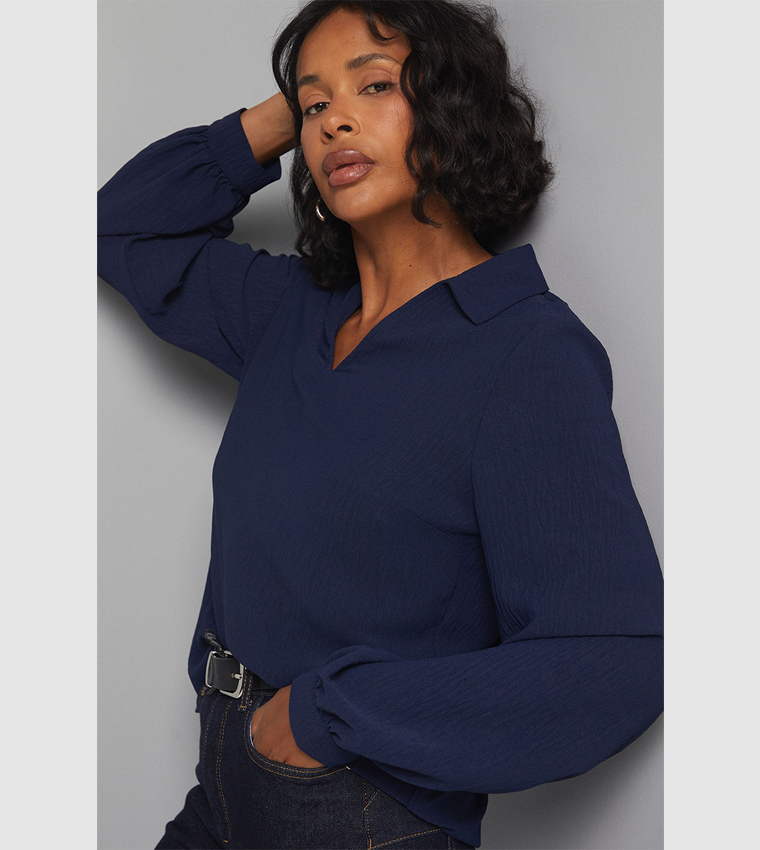 واليس   توبات كاجوال  - كحلي Casual Tops