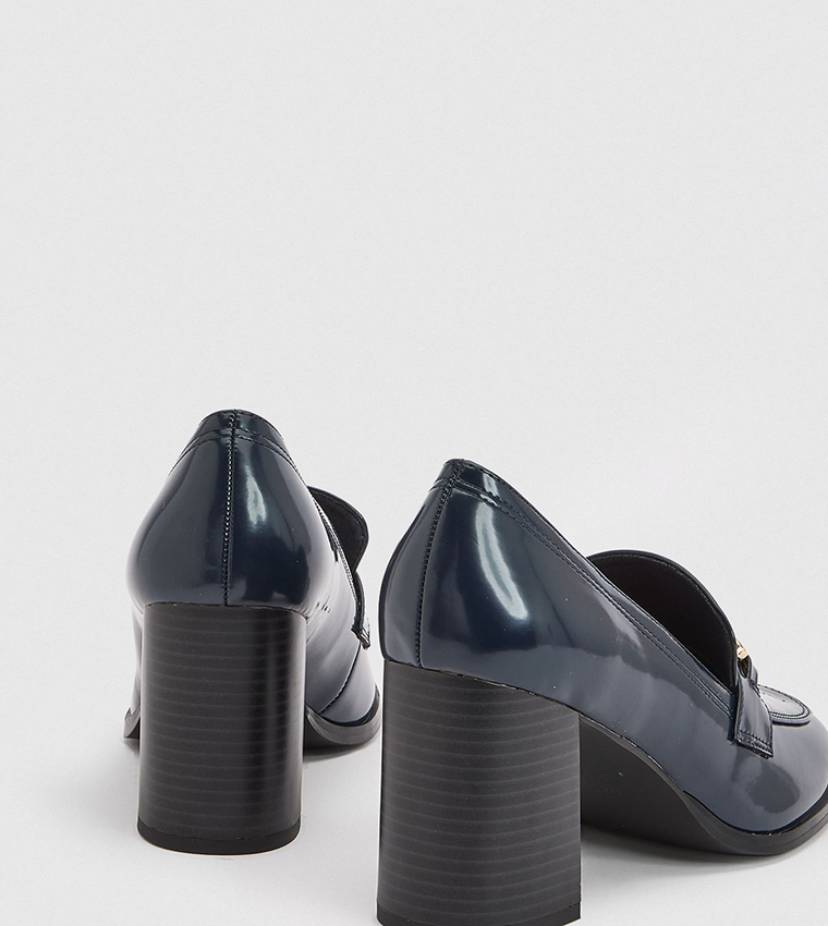 Daffie Snaffle Trim High Block Heel Sandals