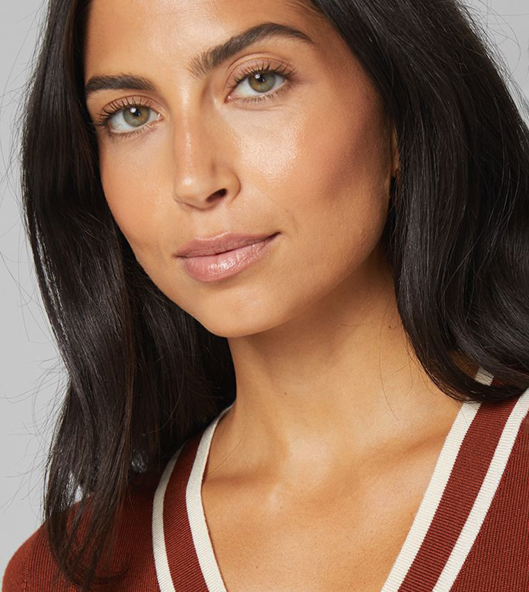 Zip Front Tipped Knitted Top