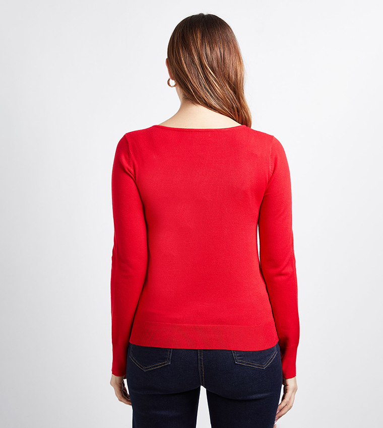 واليس   سترات - أحمر Sweaters