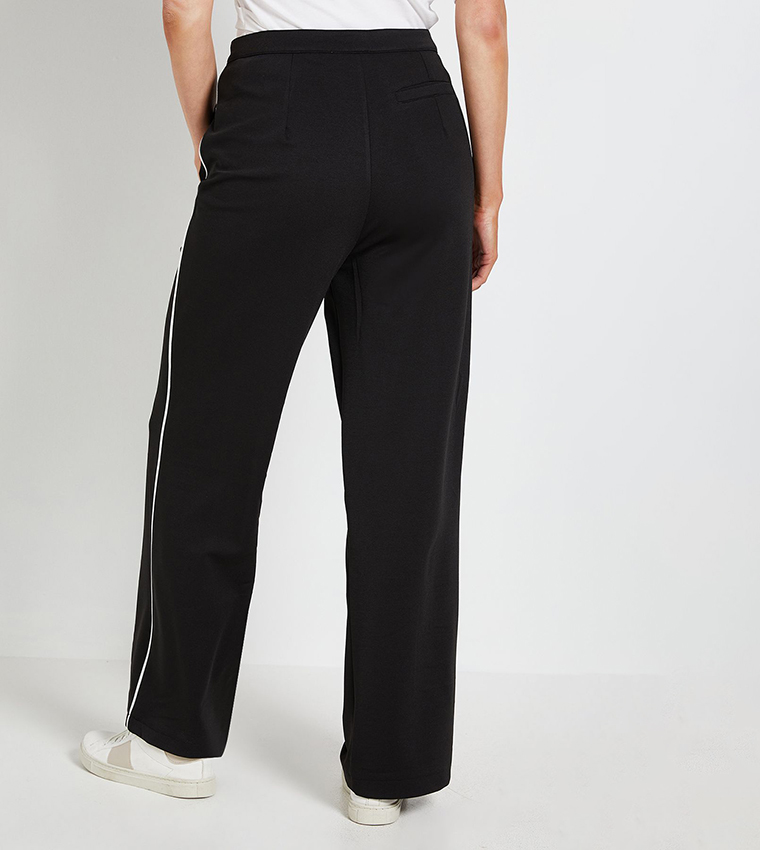 Ponte Side Striped Trousers