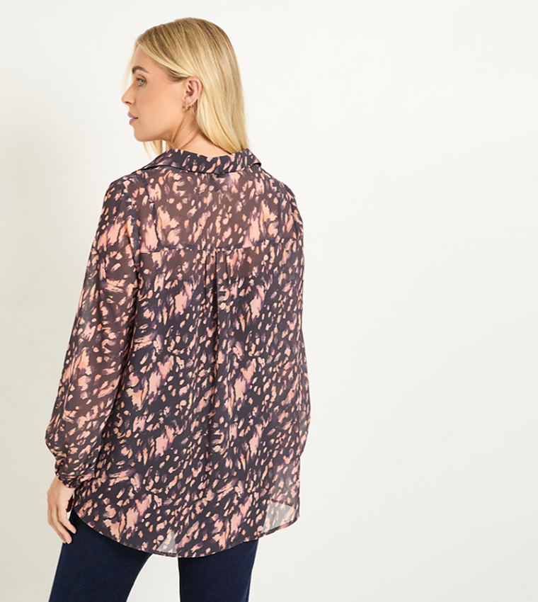 Petite High Low Hem Shirt